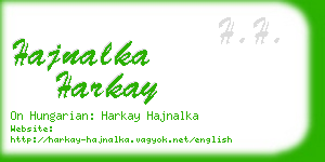 hajnalka harkay business card